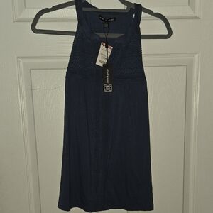 Cable & Gauge Dark Blue Tank Top